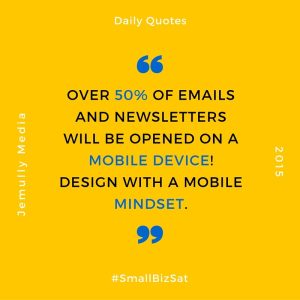 small business saturday mobile mindset quote