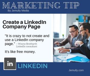 Tip 1 - Create a LinkedIn Company Page